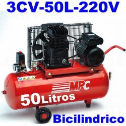 Compresor MPC monofásico bicilíndrico de 50 litros SNB5035M
