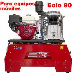 Moto compresor de aire a gasolina para equipos móviles EOLO 90