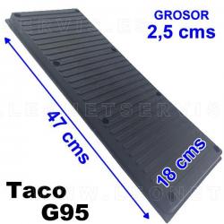 G95 Taco de goma extra grande para elevador, altura 20 mm