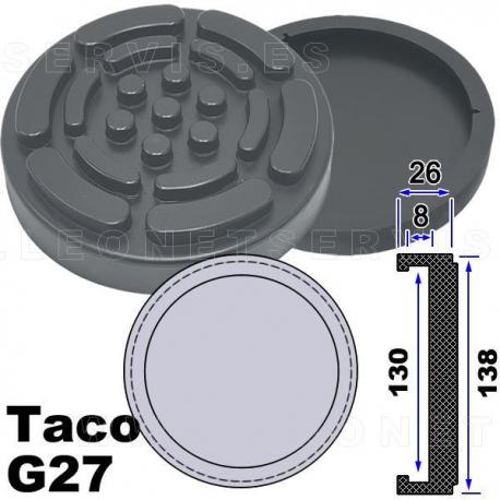 G27 taco de goma para elevadores compatible con Twin Busch, Ever Eternal EAE, Launch...