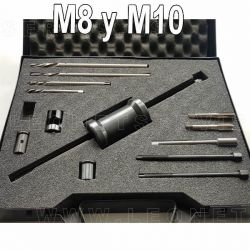 Extractor para calentadores rotos de métrica M8 y M10