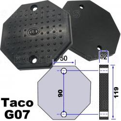 G07 Taco de goma octogonal para elevador de coches 