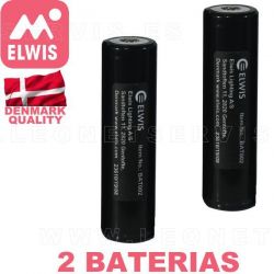 ELWIS BAT002. Juego de dos baterías 18650