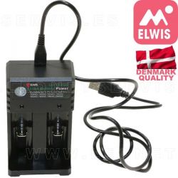 Cargador externo para baterías ELWIS de los modelos 18650 and 14500