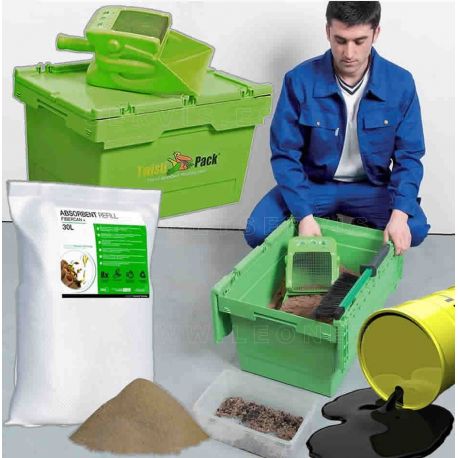 Rollpack®, Kit reutilizable para limpieza para derrames de aceite y otros líquidos
