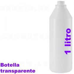 Botella de plástico HPDE . 1 litro