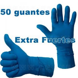 Guante de LATEX EXTRA FUERTE. Caja dispensadora con 50 guantes