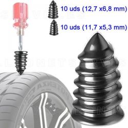 El kit de reparación de neumáticos de bicicleta de 40 piezas incluye 36  parches de tubo de bicicleta sin pegamento, parches autoadhesivos para