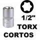 Vasos cortos 36 mm 1/2", torx acero crv (50bv30)