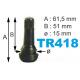 Válvulas TR-418 para neumáticos